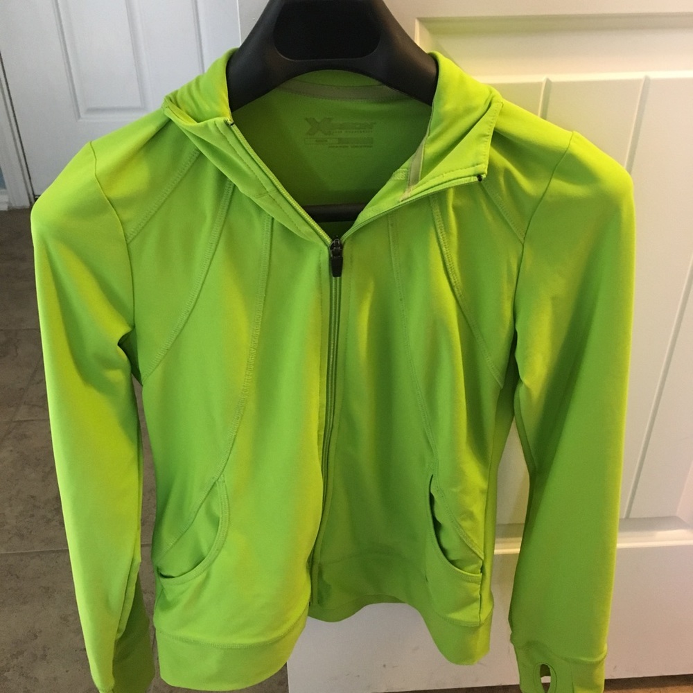 Work out Jacket, lime green size medium